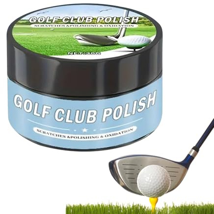Vhjlfig Golfschläger-Polierpaste, 30 g, 4,2 x 4 cm, Reinigungspaste, Reinigung, Kratzerentferner, Golfschläger-Politur für Langlebigkeit, Verlängerung, Turniervorbereitung, Nachbehandlung, Anfänger