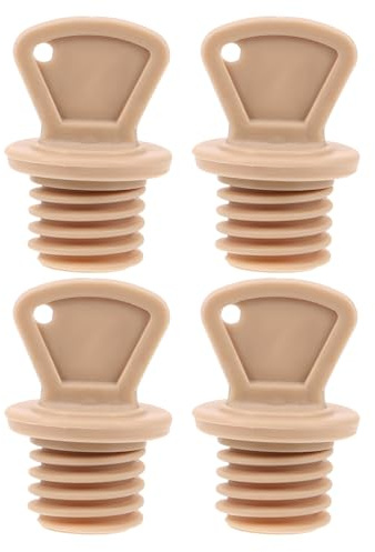 BCOATH 4 Stück Gummi Ersatzstopfen für Wärmflaschen Auslaufsicherer Schraubverschluss Hitzebeständig Langlebig Kompakt und Leicht als Hot Water Bottle Plug Replacement für Sicheren