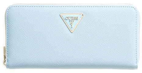 GUESS Geldbörse Laurel II Large Zip Around Wallet Aqua hellblau