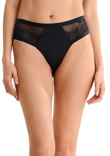 Lisca Brasilslip Ruby | Brazilian Butt | Spitze mit Rosenmotiv | sehr hoher Beinausschnitt | 36-46