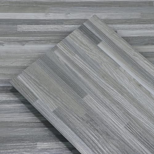 Light Grey Multi-Strip Wood Grain Peel and Stick Floor Tiles,Wood Effect Self Adhesive Waterproof Vinyl Flooring Planks,DIY Laminate Flooring for Bathroom Kitchen Living Room,36pcs Covering 5.02m²