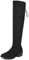 DREAM PAIRS Donna Stivali Alti Stivali Donna sopra Il Ginocchio con Zip Fashion Casual Stivali Alti al Ginocchio,Size 38,Nero,LEI