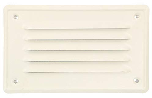 KOTARBAU® Griglia di ventilazione 165 x 100 mm con rete bianco aerazione areazione metalica da sovrapporre