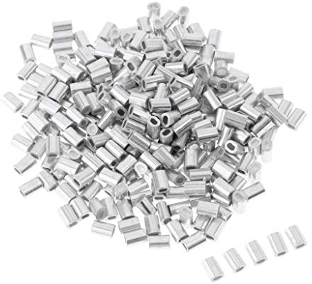 Unbekannt MagiDeal 100pcs Klemmhülsen Quetschhülsen Crimphülsen Klemmhülsen aus Aluminium, 1 mm