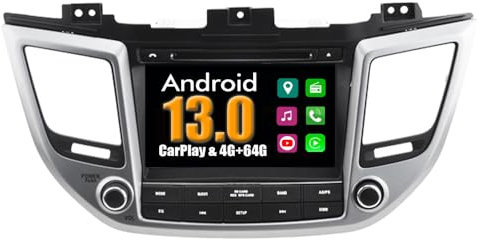 RoverOne Android System Auto DVD Player für Hyundai IX35/Tucson 2016+ mit Multimedia Stereo GPS Navigation Radio Bluetooth USB MirrorLink