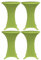 vidaXL 4X Stretch Tischhusse Husse Hussen Tisch Bistrotisch Stehtisch Stehtischhusse Stehtischhussen Tischhussen Tischdecke 70cm Grün