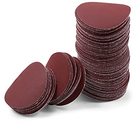LEONTOOL 2 Inch Hook and Loop Sanding Discs 2000 Grit 100Pcs Sandpaper Discs for Random Orbital Sander Pads Grinding Polishing Metal Wood Rubber Leather Plastic Stone Glass