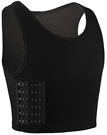 Chest Binder Underwear Tank Tops Bandage Trans Breathable Side Hook Bustier Bra