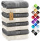 NatureMark 8er Pack Handtücher, 100% Baumwolle, 50 x 100 cm, Handtuch Set Anthrazit/Crème