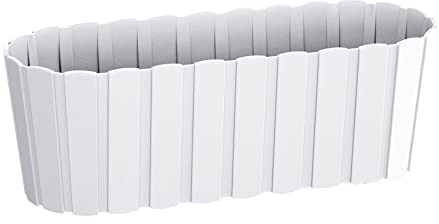 Prosperplast Jardinera Suelo B.Case Blanco 38X14X13 - INTEPLAS - DDEC400BL..