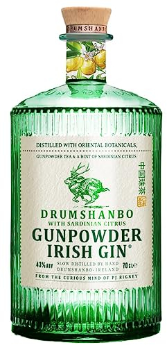 Gunpowder Irish Gin With Sardinian Citrus, 43 Percent, 70 cl