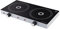 Jata V141 Cocina eléctrica vitrocerámica 2 placas de 16,5 cm de 1200 W cada una, Cuerpo Metálico, 2 Termostatos Regulables de Temperatura, Protección Sobrecalentamiento, Gris