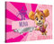 PICANOVA – PAW Patrol Skye Kunstdruck – Mina – 60x40cm – Druck auf Leinwand – Personalisierte Wandbilder – Baby–Geschenk Leinwandbild – PAW Patrol Kollektion