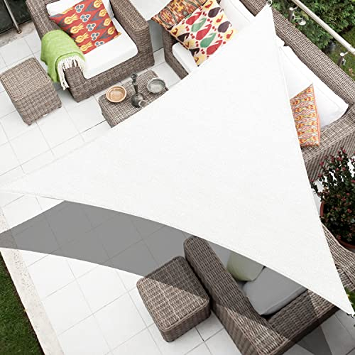 KAMEA KENNA Sonnensegel, 61 x 61 x 61 cm, Weiß, dreieckig, UV-Schutz, Markise, individuelle Größe akzeptiert