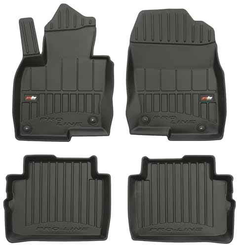 MOTOS Gummimatten Auto Fussmatte passend für Mazda CX-5 II ab 2017 ohne Abdeckung der Gurtbefestigung Verbessern Sie Ihren Reisekomfort mit Antirutschmatte Auto 3D- Allwetter fußmatten Auto, Schutz vo