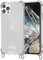 ella cases Handyhülle mit Ösen für iPhone 11 Pro Hülle transparent mit Ringen für Handykette in Silber einzeln ohne Kette modular mit Kordel, Schnur oder Gurt zum Umhängen