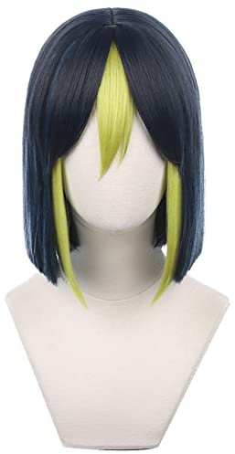 HIROAKIYA Tighnari Cosplay Wig with Wig Cap, Length approx.30cm