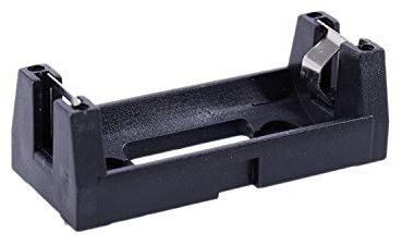 Plastic Case 3 V CR123A Button Cell Battery Socket Holder Black