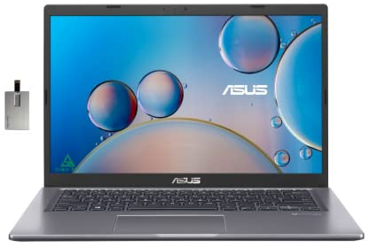 ASUS VivoBook 14 FHD Laptop, AMD Athlon Gold 3150U, 20GB RAM, 1TB PCIe SSD,Backlit Keyboard, HD Webcam, Wi-Fi 5, Windows 10 Home, Slate Gray, 32GB Snowbell USB Card