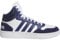 adidas Men's Hoops 3.0 Mid Lifestyle Basketball Classic Vintage Shoes, Cloud White/Dark Blue/Dark Blue, 11 UK