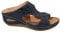 Susenstone Sandales Compensées Femme été Mode Avec Support de Orthopédique Tongs de Plage et Claquettes de Piscine Plage Sandales Mousse de Yoga Piscine Chaussures 01 Marine 35 EU