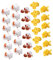 jojofuny Artificial Popcorn Figurine Imitation Popcorn Decoration Accessory Set