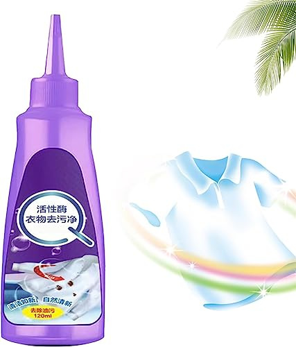Active Enzyme Laundry Stain Remover, Active Enzyme Clothing Stain Remover,White Shirt Guardian,Clothes Stain Remover,Active Enzymatic Laundry Cleaning,Stain Remover For Clothes (1 Pcs)