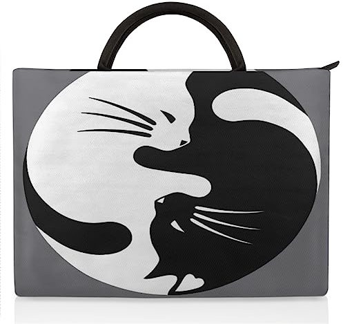 Laptop-Hülle mit Katzen-Motiv, kompatibel mit 38,1 - 43,2 cm (15-17 Zoll), Katzen-Design, Laptoptasche für Damen und Herren, Tragetasche