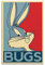 VZRSQZK Poster mit Bugs Bunny Motiv, dekoratives Gemälde, Leinwand-Wandposter und Kunstdruck, modernes Familienschlafzimmer-Dekor-Poster, 40 x 60 cm