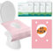 40 Stück Einweg Toilettenauflagen, Wasserdichte Toilettenbezüge Toilette Auflage WC-Sitz Matte Einweg Toilettenpapier Pad für Öffentliche WCs, Reisen und Unterwegs