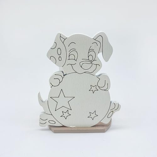 Doni Bomboniere Pack of 10 Scented Party Favours Christening Baby Communion Girl Birth Dog Wood Engraving Theme Gadget Baby Disney 101 Light Blue Complete Cheap Original