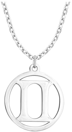 Sofia Milani - Damen Halskette 925 Silber - Zwillinge Sternzeichen Anhänger - N0714