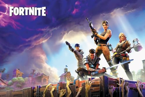 BUY ART FOR LESS Officially Licensed Fornite Zombies 24 x 36 Inch Art Poster - Decorative Print - Poster Paper - Ready to Frame