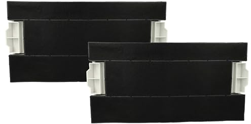 vhbw 4x Aktivkohlefilter kompatibel mit Siemens LI44630, LI46730, LI44631, LI44630/04 Dunstabzugshaube - 39,8 x 19,6/17,4 x 2,9 cm