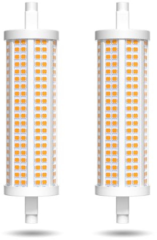 TobeBright Ampoule LED R7s 118mm 30W Dimmable Blanc Chaud 3000K J118 Ampoule Crayon Lampe 2100lm Culot R7s LED Lumière Linéaire pour Maison, Salon, Balcon, Bureau, Hôtel, Restaurant, etc(2pcs)