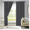 APEX FURNISHINGS Charcoal Blackout Curtains for Bedroom 72 Inch Drop Thermal Insulated Eyelet Curtains & Drapes for Window Treatment & Living Room, 2 Panels (90x72 Inches)