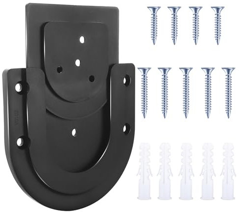 CyeeLife Dartboard Mounting Bracket,Dartboard Bracket Hanging Dartboards Professional,Black (Black, U Shaped)