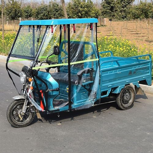 XNYXLPP Markise für elektrische Dreiräder, regensichere Plane, ideal für den Transport von elektrisch betriebenen Dreirädern (Blue L)