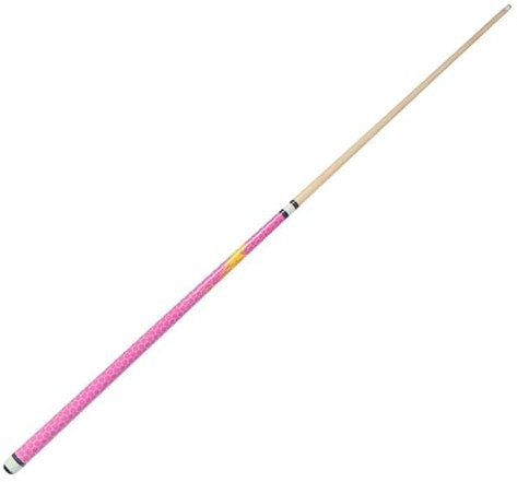 Amagogo Taco de Billar Pool 1/2 Split, Entrenamiento Profesional, Taco de Billar de Bolas, Palo de Billar de 57 , Taco de Billar inglés para Adultos, Rosa, Diámetro de la Cabeza 11.5 mm