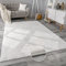 Paco Home Teppich Wohnzimmer Kunstfell weich waschbar modern elegant pflegeleicht Felloptik Uni Seidenglanz flauschig Kurzflor, Grösse:80x300 cm, Farbe:Weiß