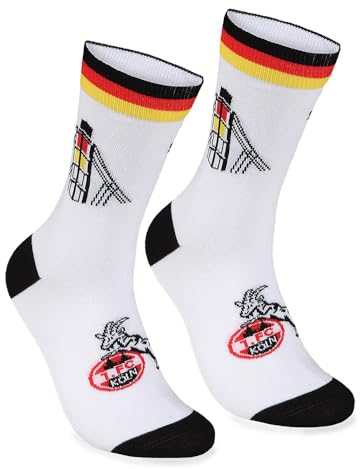 1. FC Köln Socken SCHWARZ ROT KÖLSCH 1er Paar Gr. 39-42