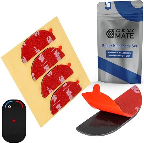 Ersatz Klebepads Set, 4 Stück, kompatibel mit Saphe One+ Blitzerwarner, doppelseitiger Spezialkleber für Auto Innenraum, Radarwarner Aufkleber Kit, Verkehr Information Warnung Klebekissen Zubehör