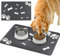 MOPQMKT Tapis de Nourriture pour Chien Tapis Gamelle Chien à Diatomite Tapis d'alimentation pour Animal Domestique Séchage Rapide Super Absorbant Lavable Tapis Antidérapant de Gamelle pour Chien Chat