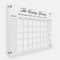 Personalisierter Acrylglas Wandkalender, Monatsplaner, familienkalender, Wochenplaner Abwischbar mit Montagematerial
