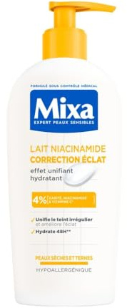 Mixa Niacinamid-Milch Helligkeitskorrektur 250 ml