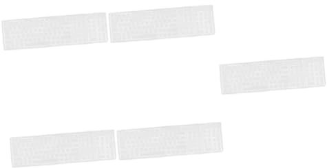 UKCOCO 6 Pezzi Tastiera Adesivi Tastiera Tasti Bianchi Tastiera Carina Tastiera USB Con Tastiera Cablata Tasti Tastiera Caps Tastiera Tastiera Da Gioco Trasparente