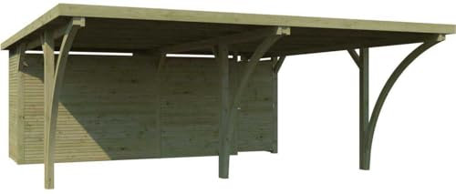 Carport Double 600 x 670 cm avec abri Milan Carport et gouttières