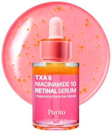 PURITO TXA 6% Niacinamide Serum for Sensitive Skin, 30ml | Anti-Aging Facial Serum, Wrinkles & Fine Lines, Dual Retinoids with NAD+, Elasticity & Skin Texture, Korean Skincare