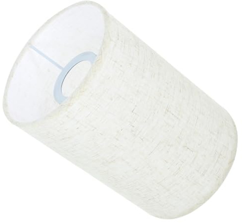 LIFKOME Rund Lampenschirm Für Tischlampe Und Stehlampe Leinen Beige