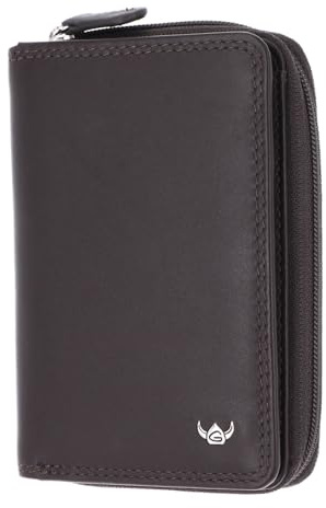 Golden Head Leder Geldbörse Polo RFID Protect RV-Börse 3317 Dunkelbraun
